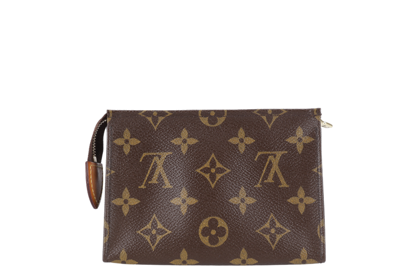 LOUIS VUITTON TOILETRY POUCH MONOGRAM CANVAS GOLD HARDWARE NO DUST COVER