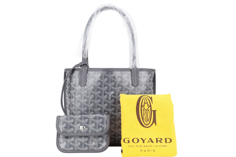 GOYARD ANJOU MINI BAG GREY COLOR WITH DUST COVER