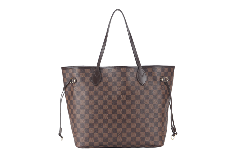 LOUIS VUITTON NEVERFULL MM (N40600) DAMIEN EBENE CANVAS GOLD HARDWARE WITH DUST COVER