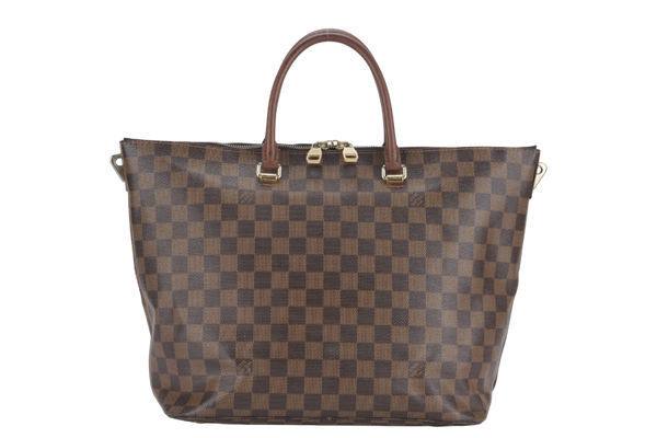 LOUIS VUITTON BELMONT TOTE BAG (N63169) DAMIER EBENE CANVAS WITH DUST COVER, LOCK & KEYS