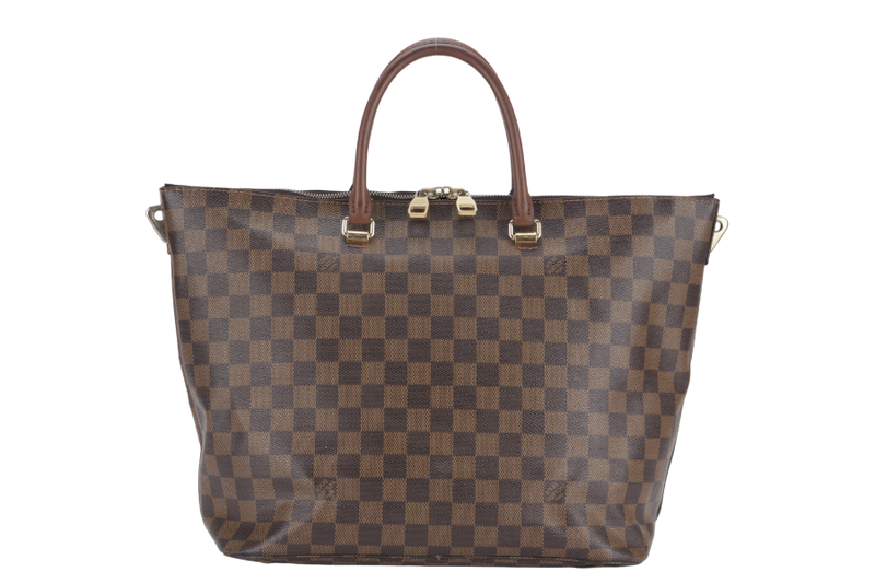 LOUIS VUITTON BELMONT TOTE BAG (N63169) DAMIER EBENE CANVAS WITH DUST COVER, LOCK & KEYS