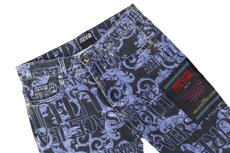 VERSACE JEANS COUTURE MOTIF BLUE LADY JEANS SIZE 28