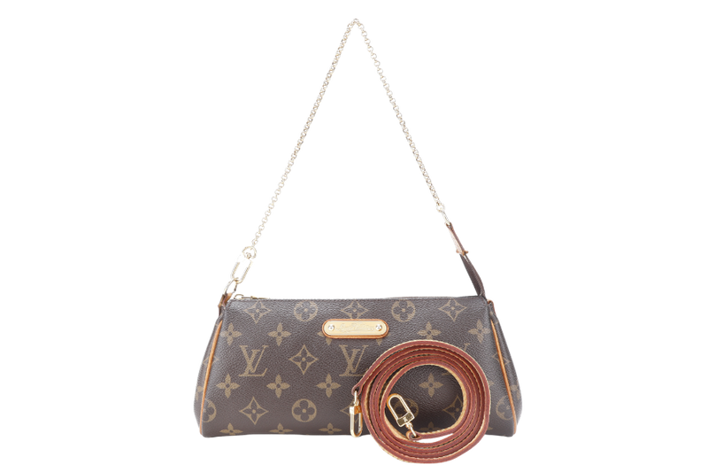 LOUIS VUITTON EVA MONOGRAM CLUTCH WITH STRAPS NO DUST COVER