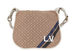 LOUIS VUITTON AMMAN MINI LIN MONOGRAM BEIGE CANVAS GOLD HARDWARE NO DUST COVER