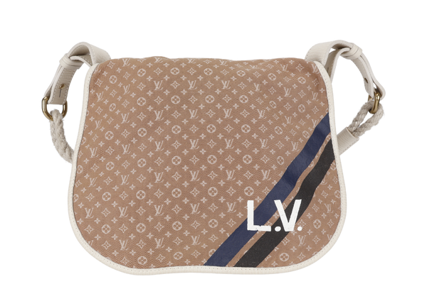 LOUIS VUITTON AMMAN MINI LIN MONOGRAM BEIGE CANVAS GOLD HARDWARE NO DUST COVER