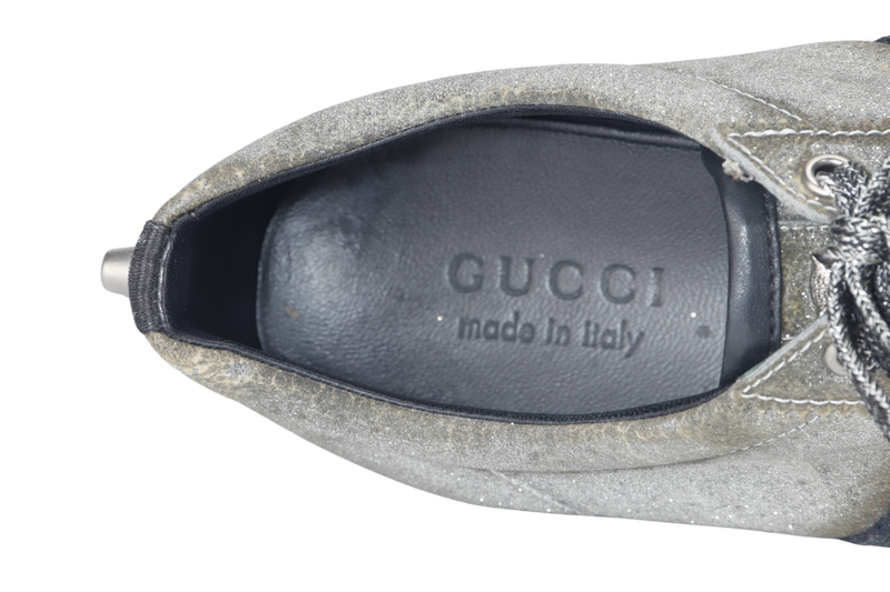 GUCCI WEB GLITTER STUD MEN SNEAKER SIZE 8