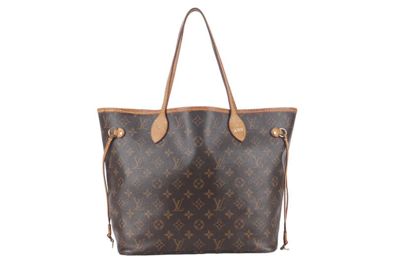 LOUIS VUITTON NEVERFULL MM (M40156) MONOGRAM CANVAS GOLD HARDWARE NO DUST COVER