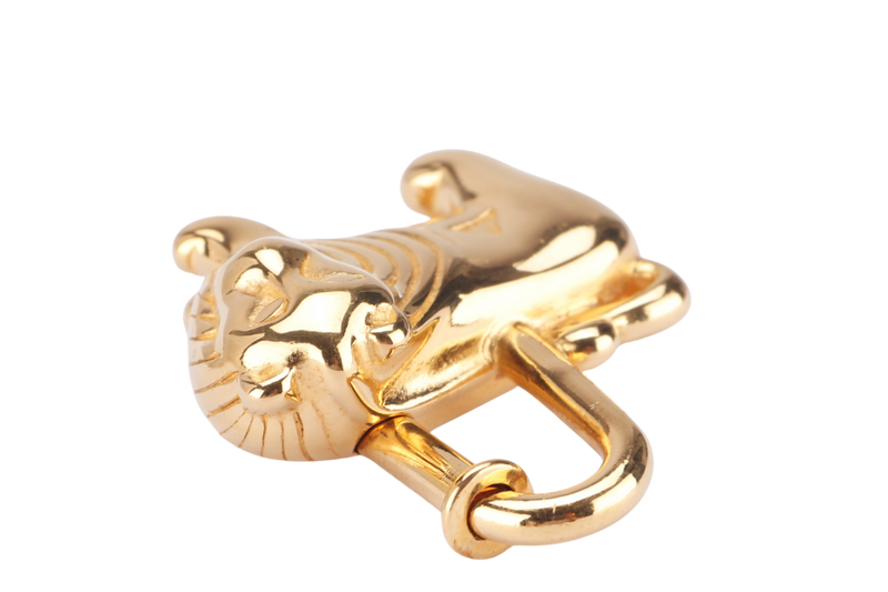 HERMES LION GOLD LOCK NO BOX