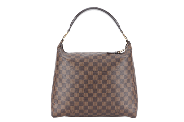 LOUIS VUITTON PORTOBELLO PM DAMIER EBENE CANVAS GOLD HARDWARE NO DUST COVER