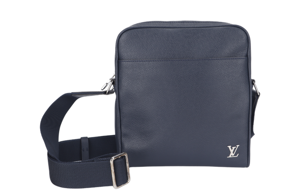 LOUIS VUITTON ALEX MESSENGER BB (M30265) NAVY BLUE TAIGA LEATHER GOLD HARDWARE WITH DUST COVER