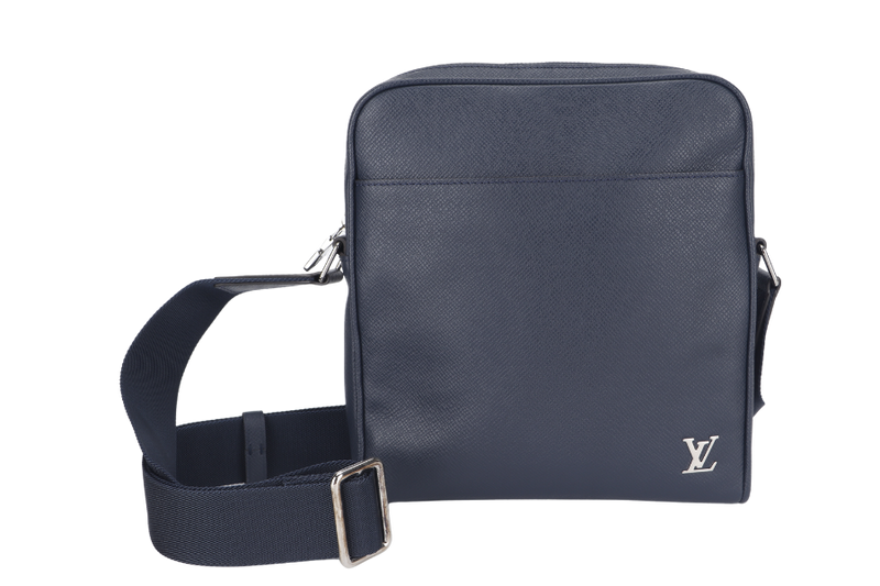 LOUIS VUITTON ALEX MESSENGER BB (M30265) NAVY BLUE TAIGA LEATHER GOLD HARDWARE WITH DUST COVER