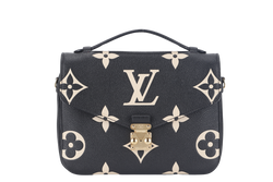 LOUIS VUITTON POCHETTE METIS (M45773) BICOLOR MONOGRAM EMPREINTE LEATHER WITH DUST COVER