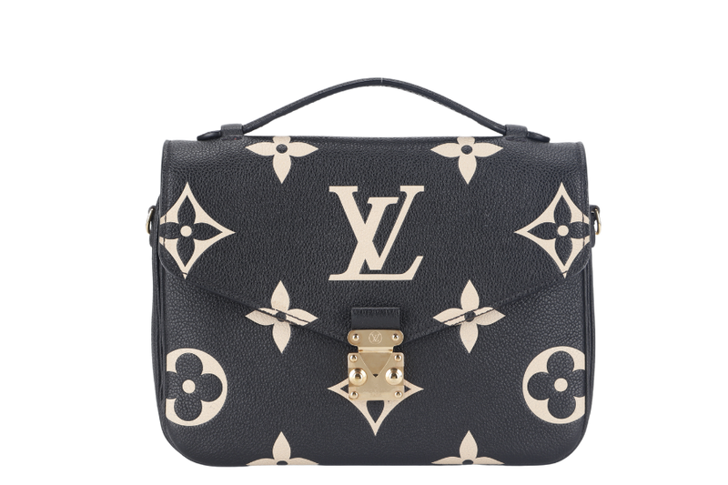 LOUIS VUITTON POCHETTE METIS (M45773) BICOLOR MONOGRAM EMPREINTE LEATHER WITH DUST COVER