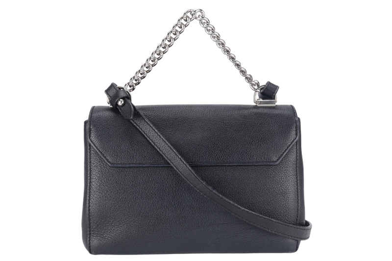 LOUIS VUITTON LOCKME II BB BLACK CALFSKIN LEATHER SILVER HARDWARE NO DUST COVER