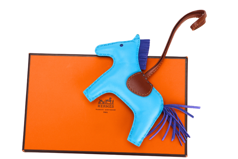 HERMES RODEO HORSE BLUE AZTEC