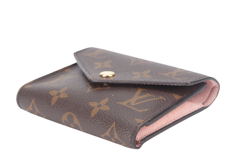 LOUIS VUITTON M62360 VICTORINE WALLET MONOGRAM COATED CANVAS GOLD HARDWARE NO DUST COVER