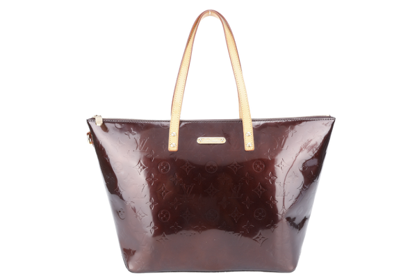 LOUIS VUITTON MONOGRAM VERNIS M93589 AMARANTE BELLEVUE GM WITH DUST COVER