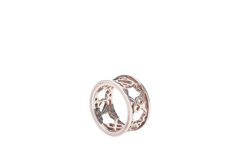 HERMES PASSERELLE RING AG925 SILVER WITH BOX