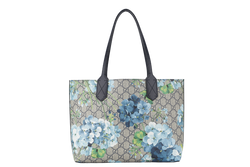 GUCCI SMALL GG SUPREME BLOOMS REVERSIBLE TOTE (5463223) WITH DUST COVER