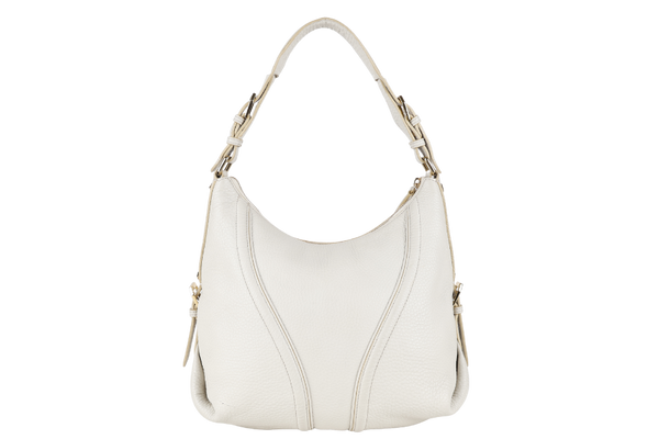 MCM LIGHT BEIGE LEATHER HOBO BAG NO DUST COVER