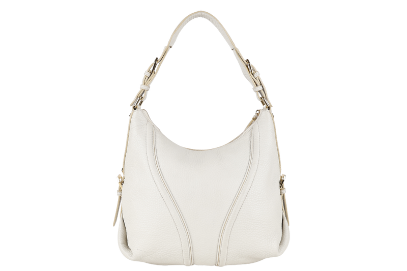MCM LIGHT BEIGE LEATHER HOBO BAG NO DUST COVER