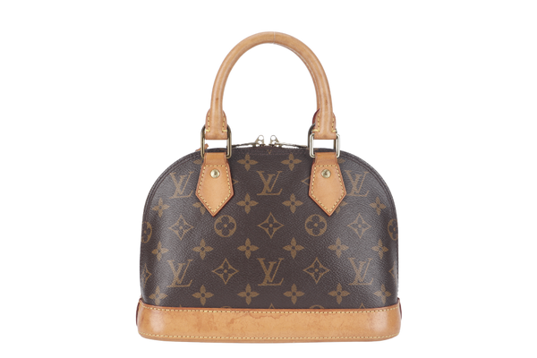 LOUIS VUITTON ALMA BB (M46990) MONOGRAM CANVAS GOLD HARDWARE WITH STRAPS, KEYS&LOCK AND DUST COVER