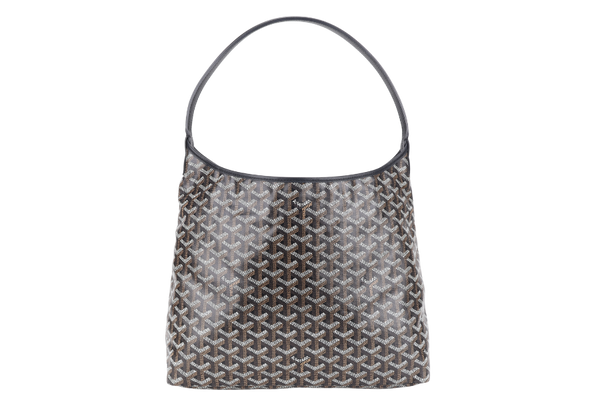 GOYARD BOHEME HOBO BAG BLACK GOYARDINE CANVAS WITH POUCH AND DUST COVER