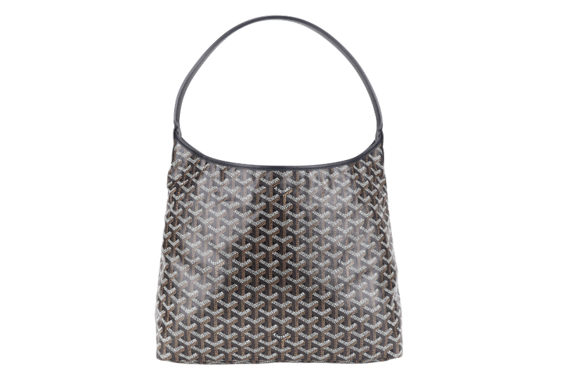 GOYARD BOHEME HOBO BAG BLACK GOYARDINE CANVAS WITH POUCH AND DUST COVER