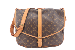 LOUIS VUITTON M42256 SAUMUR 35 MONOGRAM CANVAS GOLD HARDWARE NO DUST COVER