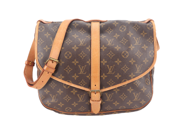 LOUIS VUITTON M42256 SAUMUR 35 MONOGRAM CANVAS GOLD HARDWARE NO DUST COVER