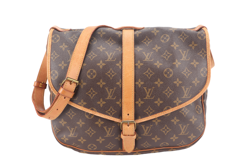 LOUIS VUITTON M42256 SAUMUR 35 MONOGRAM CANVAS GOLD HARDWARE NO DUST COVER