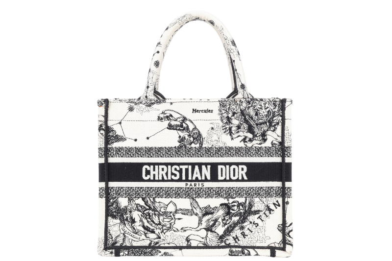 CHRISTIAN DIOR SMALL BOOK TOTE HERCULES WITH DUST COVER