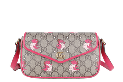 GUCCI DOUBLE GG MINI PINK BAG YEAR OF THE GG DRAGON WITH BOX