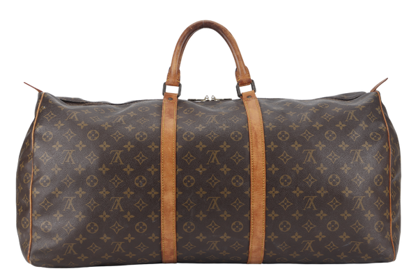 LOUIS VUITTON KEEPAL 60 MONOGRAM CANVAS GOLD HARDWARE NO DUST COVER