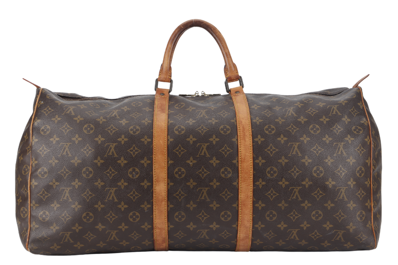 LOUIS VUITTON KEEPAL 60 MONOGRAM CANVAS GOLD HARDWARE NO DUST COVER