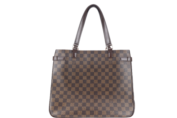 LOUIS VUITTON UZES TOTE BAG DAMIER EBENE CANVAS GOLD HARDWARE NO DUST COVER
