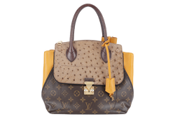 LOUIS VUITTON MAJESTUEUX PM BAG (MONOGRAM x OSTRICH x LIZARD) WITH DUST COVER