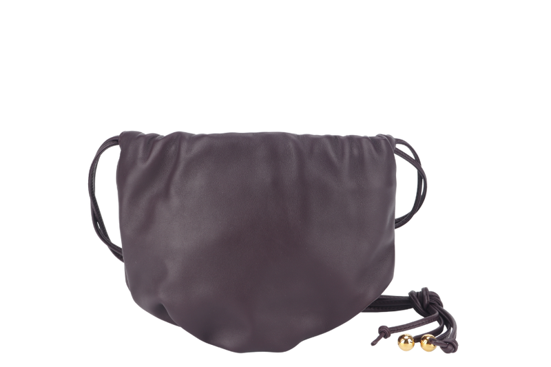 BOTTEGA VENETA MINI BULB PURPLE CALFSKIN LEATHER WITH DUST COVER AND BOX