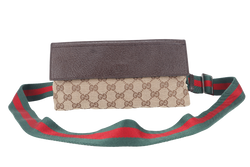 GUCCI SHELLY LINE GG WAIST BAG (180691) CANVAS WITH DUST COVER