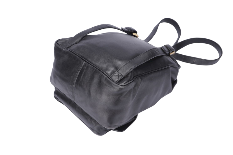 Bottega Veneta Vintage Intrecciato Backpack, Black Color