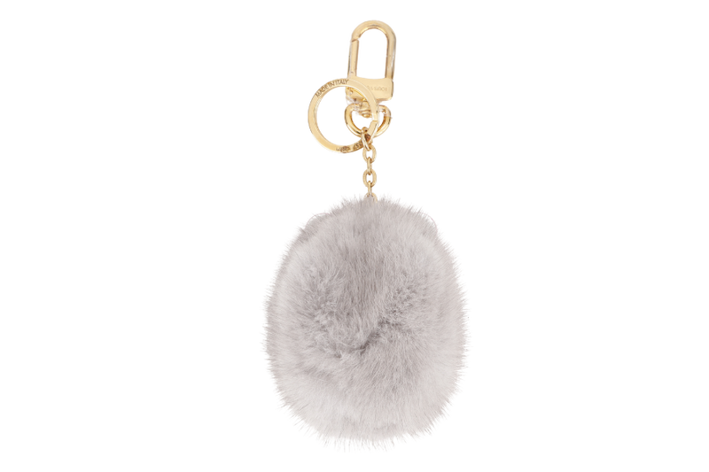 LOUIS VUITTON M00357 PORTOCLE HEDGEHOG CHARM KEYCHAIN GOLD HARDWARE WITH DUST COVER AND BOX