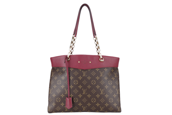 LOUIS VUITTON M51197 MONOGRAM PALLAS SHOPPER TOTE WITH DUST COVER