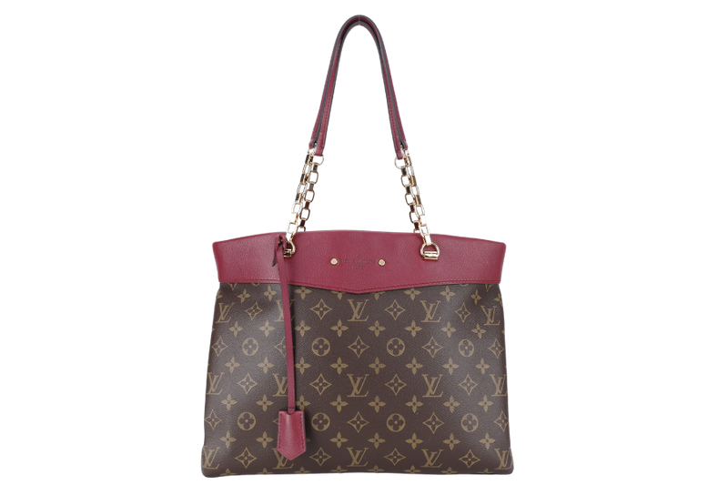 LOUIS VUITTON M51197 MONOGRAM PALLAS SHOPPER TOTE WITH DUST COVER