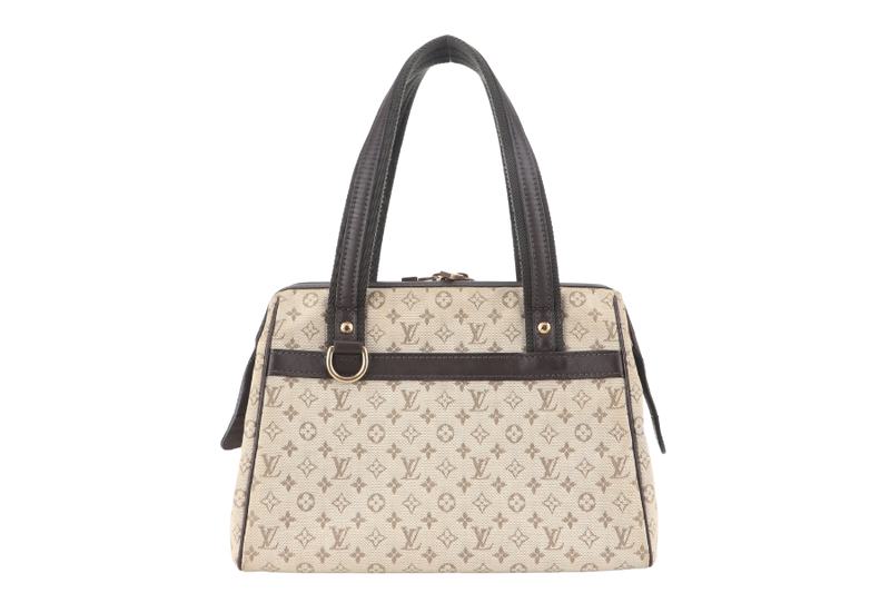 LOUIS VUITTON MINI JOSEPHINE PM BEIGE MINI LIN CANVAS GOLD HARDWARE NO DUST COVER