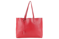 YVES SAINT LAURENT (YSL) EAST WEST TOTE BAG RED LEATHER NO DUST COVER