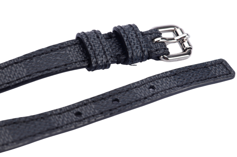 LOUIS VUITTON DAMIER GRAPHITE DOUBLE TOUR BRACELET, NO DUST COVER & BOX