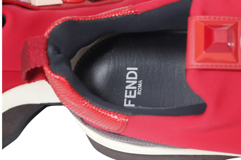 FENDI STUD RED SNEAKERS 36