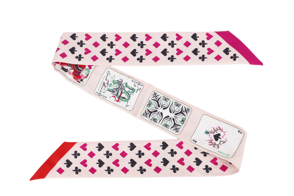 HERMES SILK TWILLY PINK POKER NO BOX