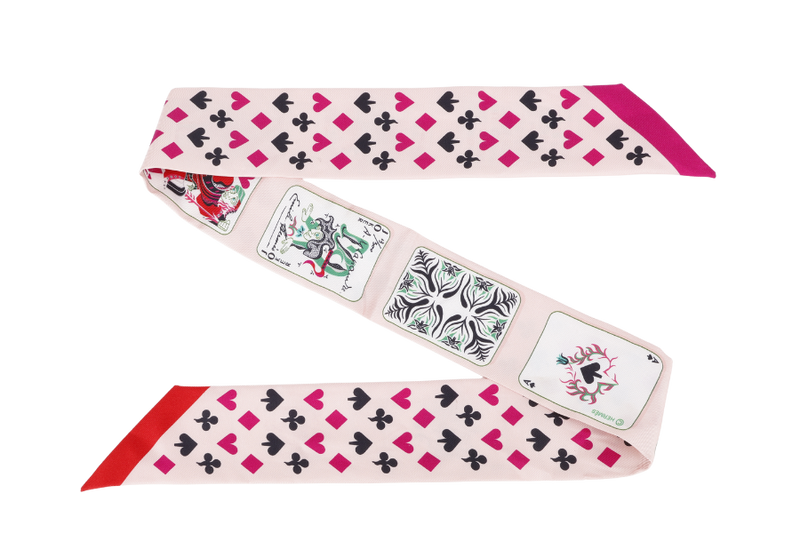 HERMES SILK TWILLY PINK POKER NO BOX