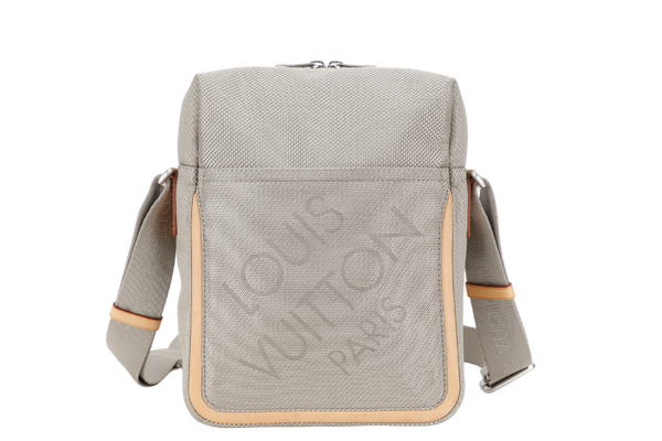 LOUIS VUITTON CITADIN PM MESSENGER TERRE DAMIER GEANT CANVAS SILVER HARDWARE WITH DUST COVER